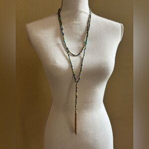 Elegant Multicolor Beaded Necklaces. Two necklaces- different lengths